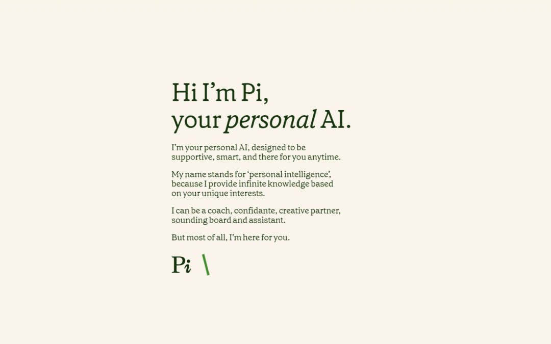 Pi, la chatbot “empatica” di Inflection AI