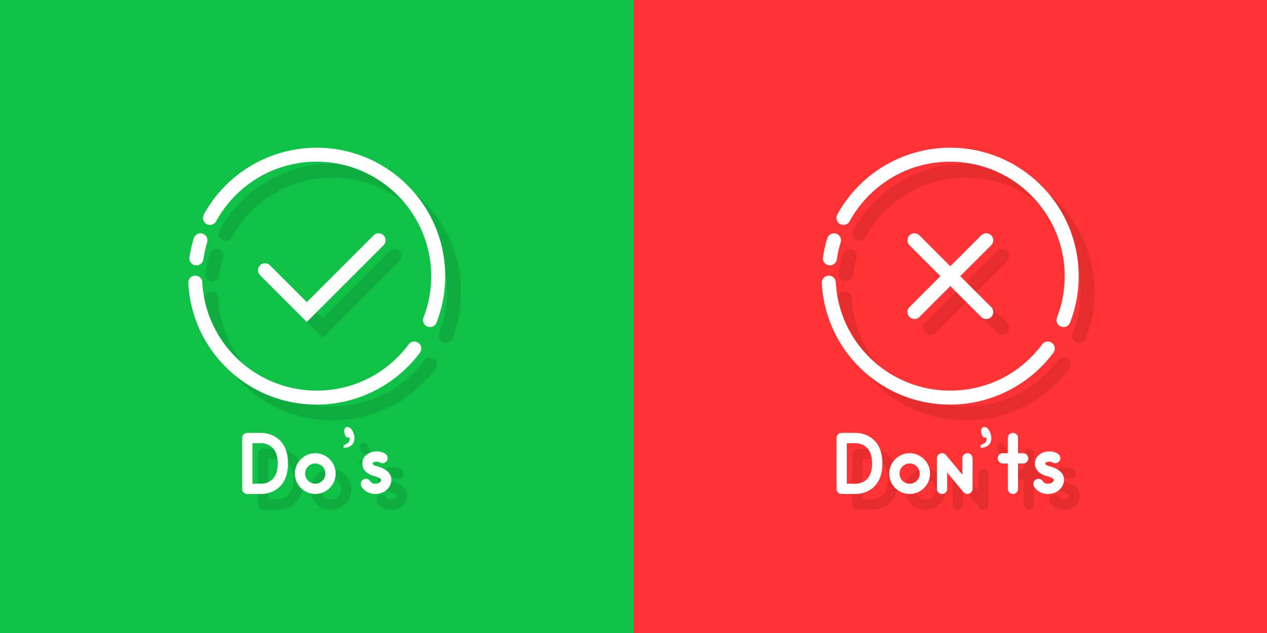 do's e don'ts errori comuni graphic design