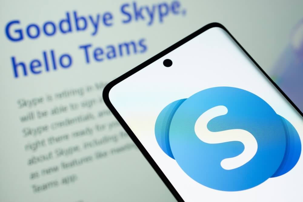 logo skype su smartphone
