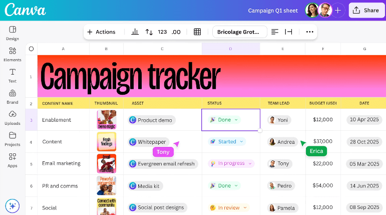 canva sheets visual suite 2.0