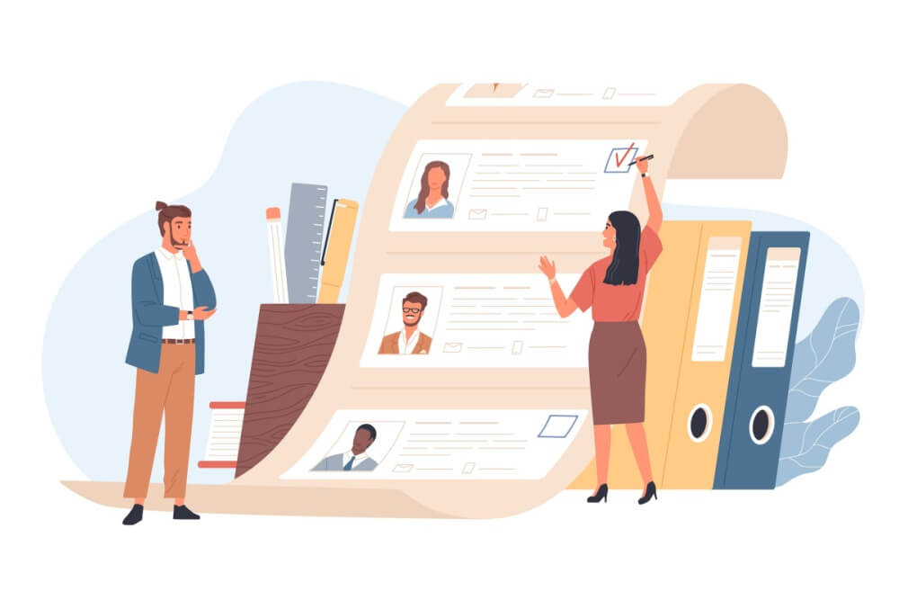 concetto di curriculum vitae per rappresentare progetto employability 4 digital school