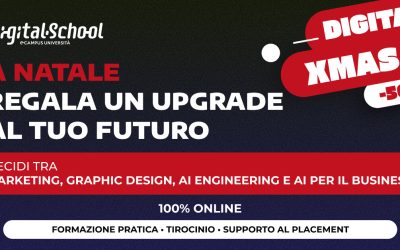 A Natale approfitta della promo di Digital School: 500€ di sconto su tutti i master e corsi di formazione!
