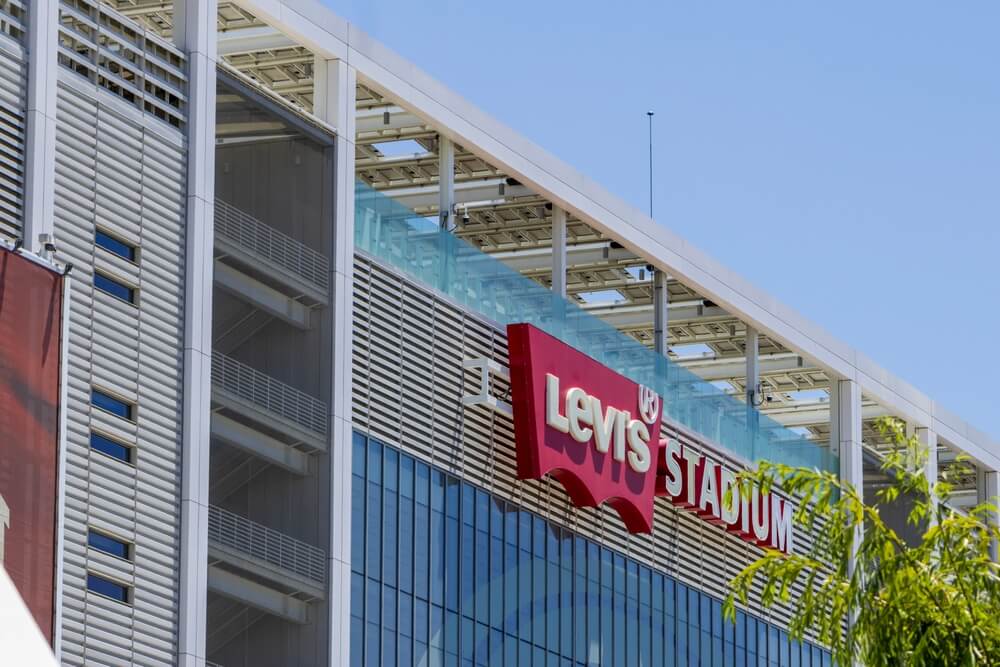 shutterstock_2661134615 logo levi's stadium per rappresentare caso levi's gillette mondiali calcio fifa 2026