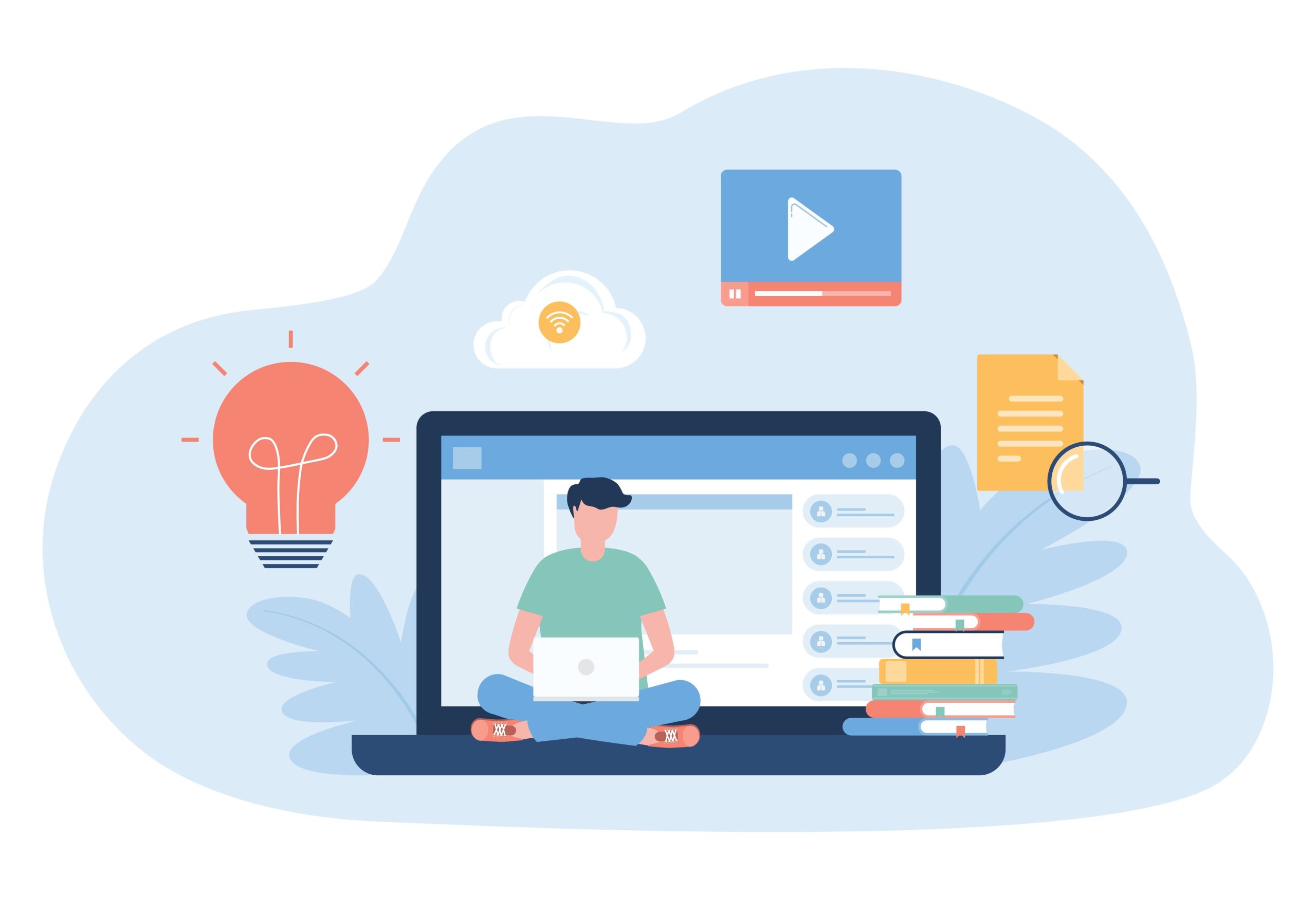 shutterstock_2455966299 studente studia online per rappresentare master digital school